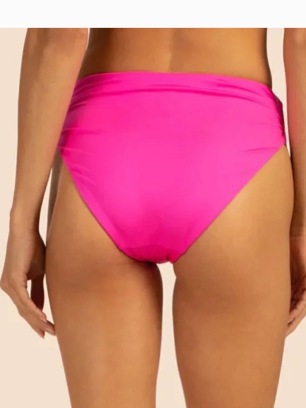 Trina turk sz 6 pink swimsuit bikini bottoms side v Monaco high waist - Picture 3 of 6